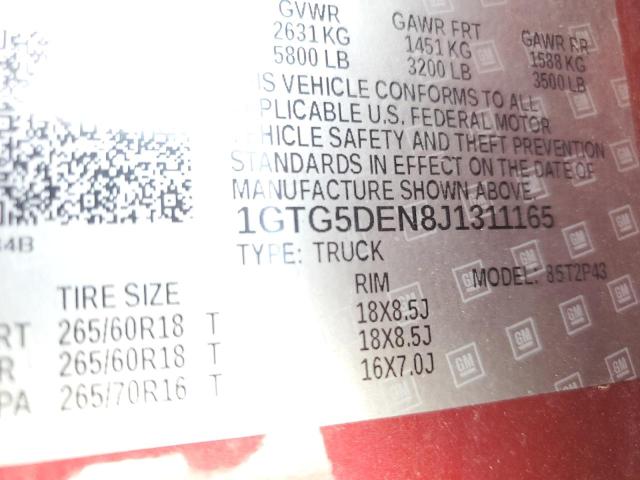 1GTG5DEN8J1311165 GMC CANYON SLT