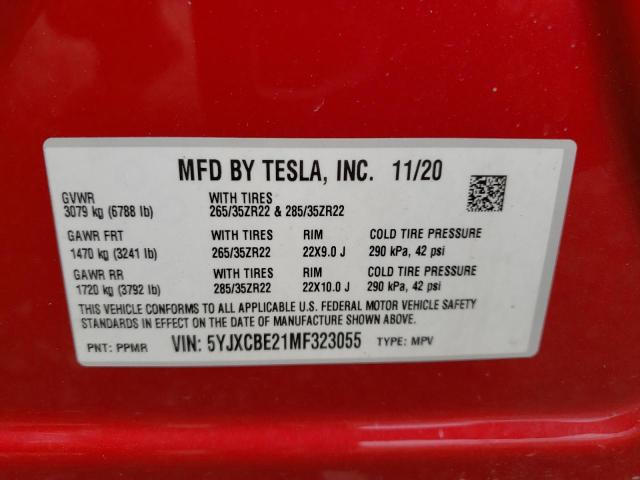 5YJXCBE21MF323055 Tesla MODEL X