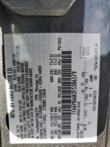 1FA6P8AM3F5386579 Ford MUSTANG