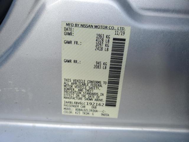 1N4BL4BV6LC192162 Nissan ALTIMA S