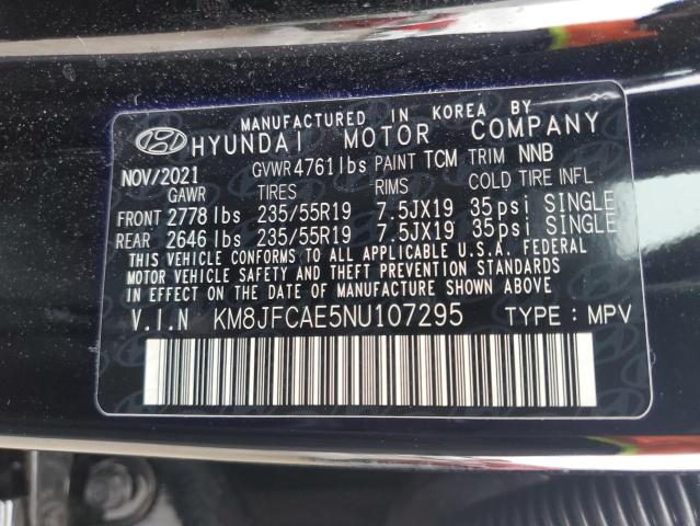 2022 HYUNDAI TUCSON N L KM8JFCAE5NU107295