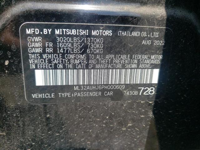 ML32AUHJ6PH000609 Mitsubishi MIRAGE ES