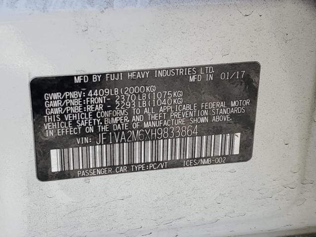 JF1VA2M6XH9833864 Subaru Wrx Sti