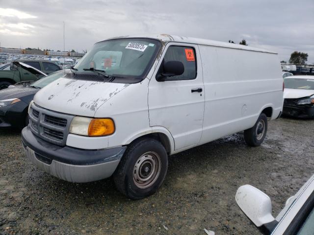 Salvage cars for sale from Copart Antelope, CA: 2001 Dodge RAM Van B3500