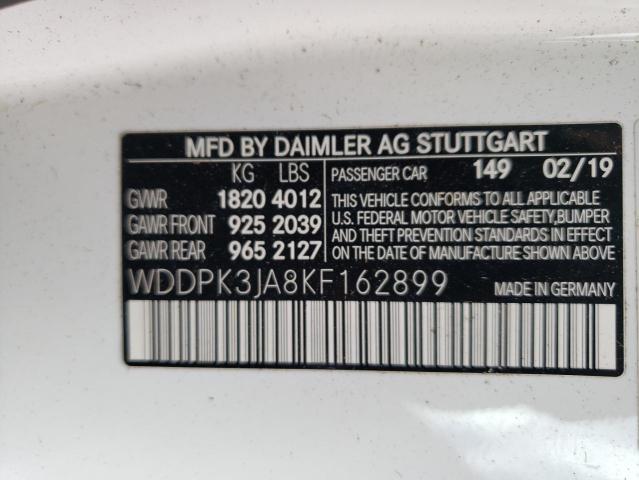 2019 MERCEDES-BENZ SLC 300 - WDDPK3JA8KF162899