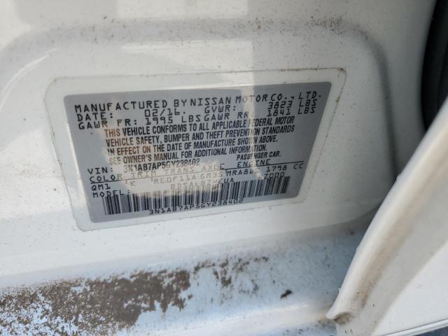 3N1AB7AP5GY238402 Nissan SENTRA S