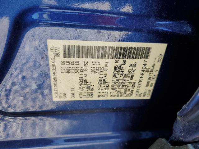 5N1BT3BB7PC684047 Nissan ROGUE SV
