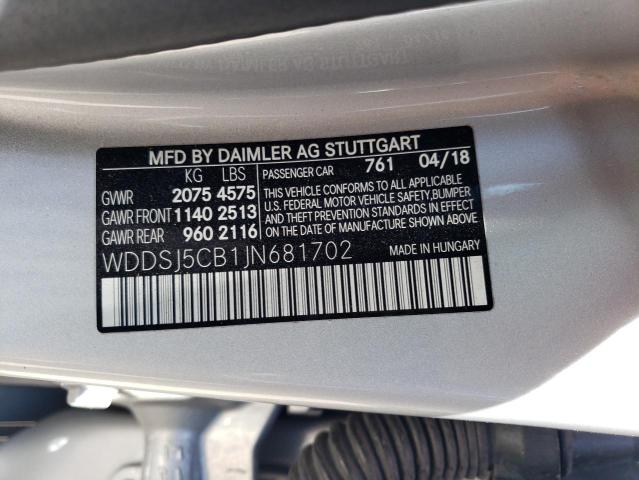 WDDSJ5CB1JN681702 Mercedes-Benz Cla 45 Amg