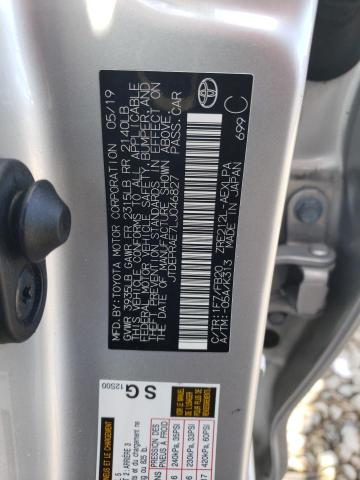 JTDEPRAE7LJ046827 Toyota COROLLA LE