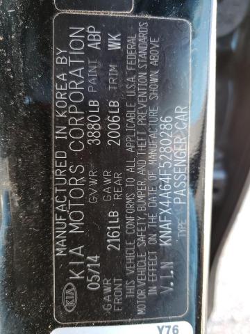 KNAFX4A64F5280286 KIA FORTE LX
