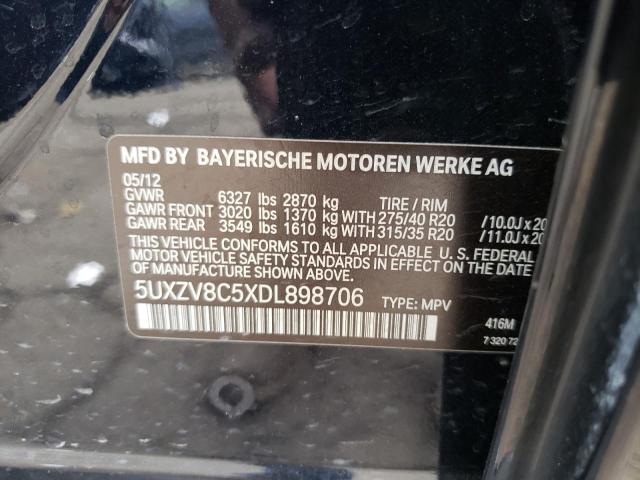 VIN 5UXZV8C5XDL898706 2013 BMW X5, Xdrive50I no.13