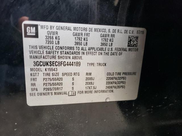 2015 CHEVROLET SILVERADO - 3GCUKSEC8FG444189