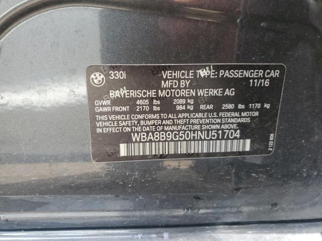 2017 BMW 330 I - WBA8B9G50HNU51704
