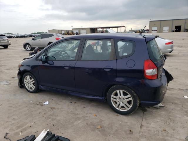 HONDA FIT SPORT 2008 blue  gas JHMGD38618S036307 photo #3