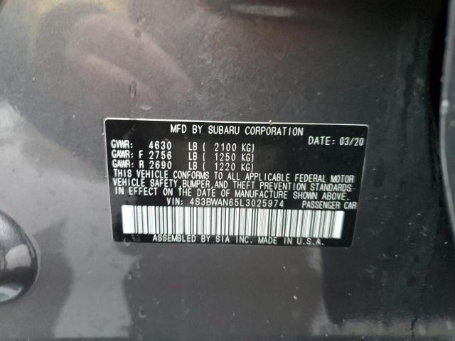 4S3BWAN65L3025974 Subaru Legacy Limited