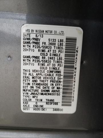 JN8AZ1MU4EW400150 Nissan MURANO S