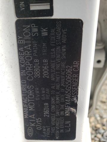 KNAFX4A65G5506062 KIA FORTE LX