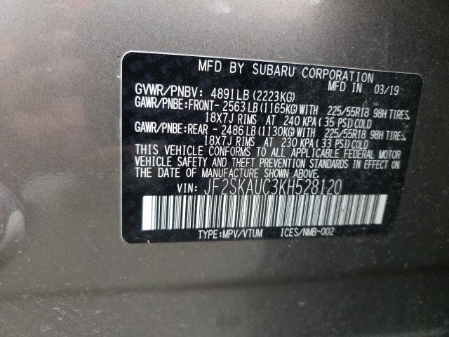 JF2SKAUC3KH528120 Subaru Forester Limited