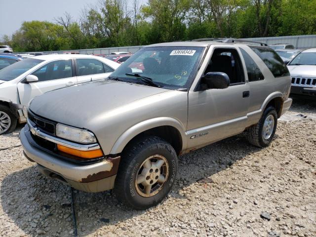 CHEVROLET BLAZER 2000 gold  gas 1GNCT18W3YK175871 photo #1