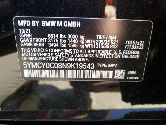2022 BMW X6 M - 5YMCY0C08N9K19543