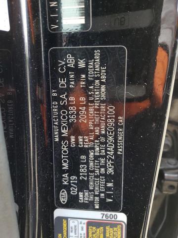 3KPF24AD9KE098100 KIA FORTE FE