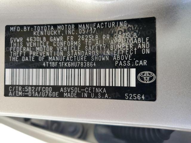 2017 TOYOTA CAMRY LE/X - 4T1BF1FK6HU783864