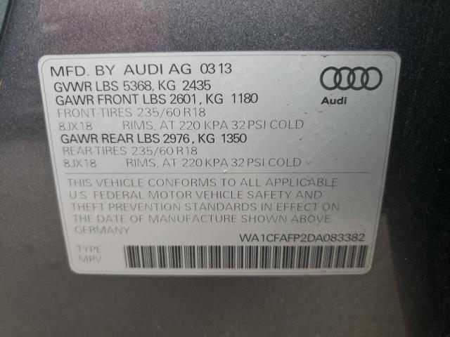 VIN WA1CFAFP2DA083382 2013 Audi Q5, Premium no.13