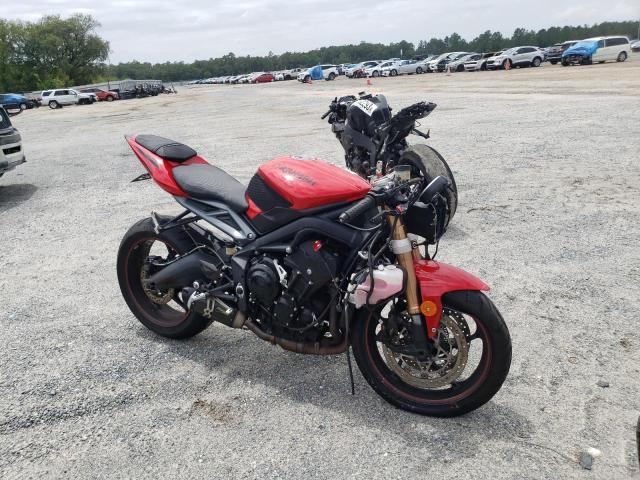 Salvage motorcycles for sale at Jacksonville, FL auction: 2015 Triumph Daytona 675