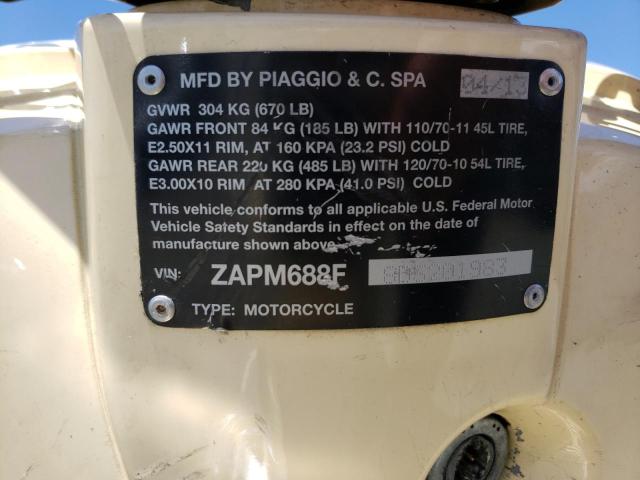2013 VESPA LX 150IE ZAPM688F8D5201983