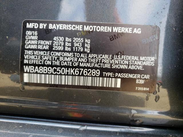 2017 BMW 330 I - WBA8B9C50HK676289