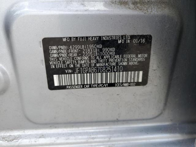 JF1GPAB67G8251410 Subaru Impreza Premium