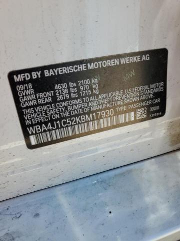 2019 BMW 430I GRAN - WBA4J1C52KBM17930