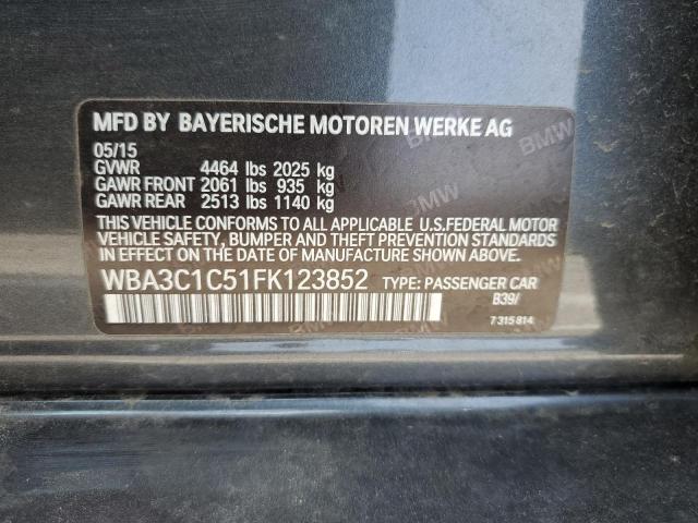 WBA3C1C51FK123852 BMW 328 I Sulev