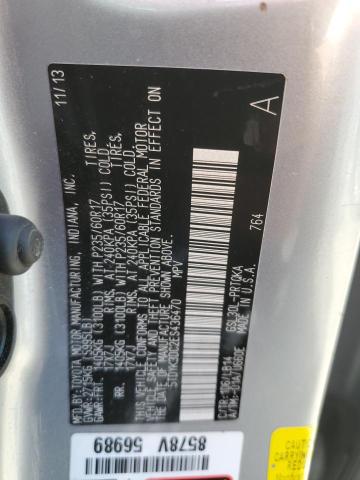 5TDYK3DC2ES436470 Toyota SIENNA XLE
