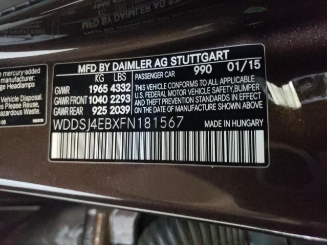 WDDSJ4EBXFN181567 Mercedes-Benz CLA 250