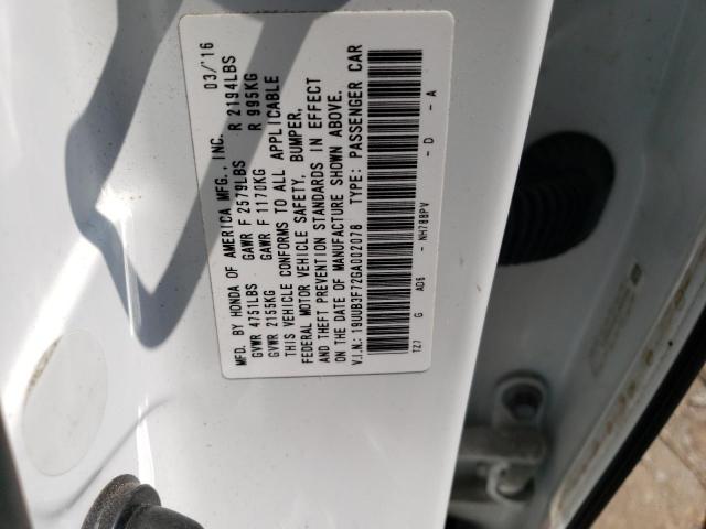 2016 ACURA TLX ADVANC 19UUB3F72GA002078