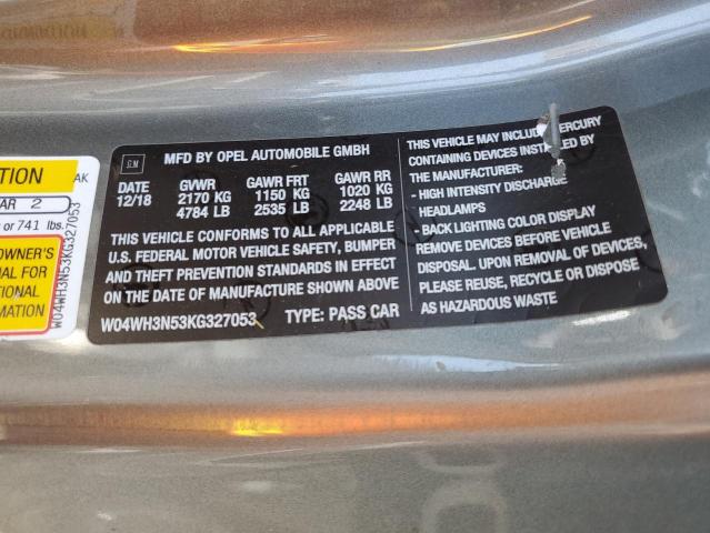 W04WH3N53KG327053 Buick Cascada Premium