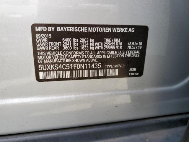 5UXKS4C51F0N11435 BMW X5 Xdrive35d