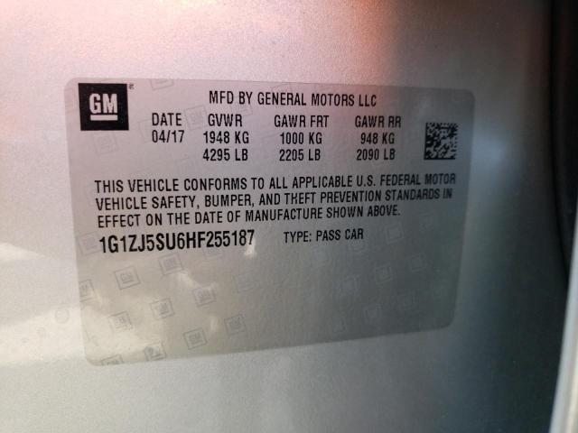 2017 CHEVROLET MALIBU HYB - 1G1ZJ5SU6HF255187