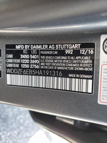 WDDZF6EB5HA191316 Mercedes-Benz E 43 4matic Amg