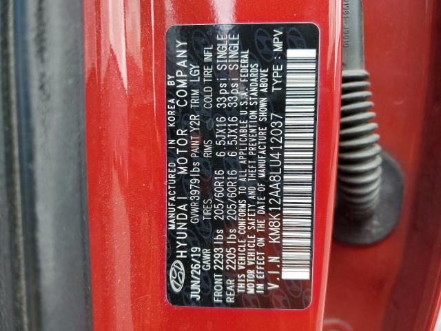 KM8K12AA8LU412037 Hyundai Kona Se