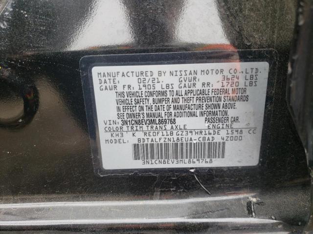 3N1CN8EV3ML869768 Nissan VERSA SV