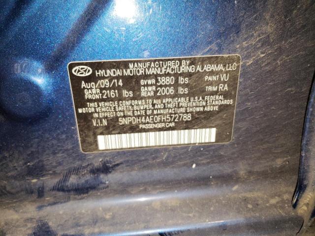 5NPDH4AE0FH572788 Hyundai ELANTRA SE