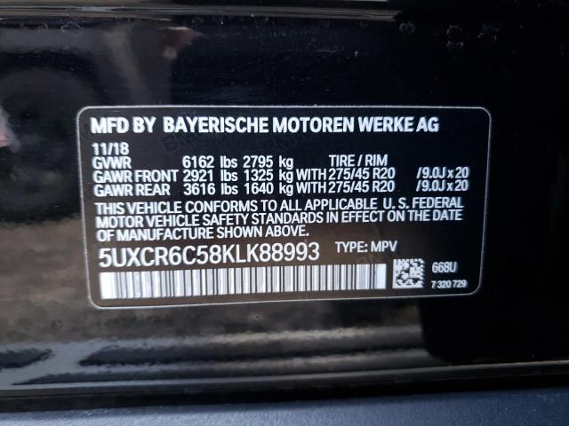 5UXCR6C58KLK88993 BMW X5 Xdrive40i