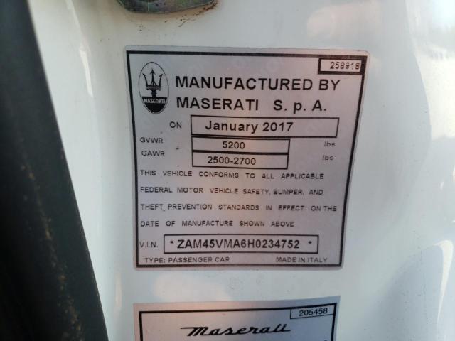 2017 MASERATI GRANTURISM - ZAM45VMA6H0234752