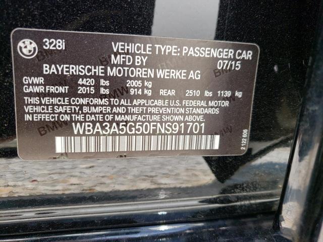 2015 BMW 328 I - WBA3A5G50FNS91701