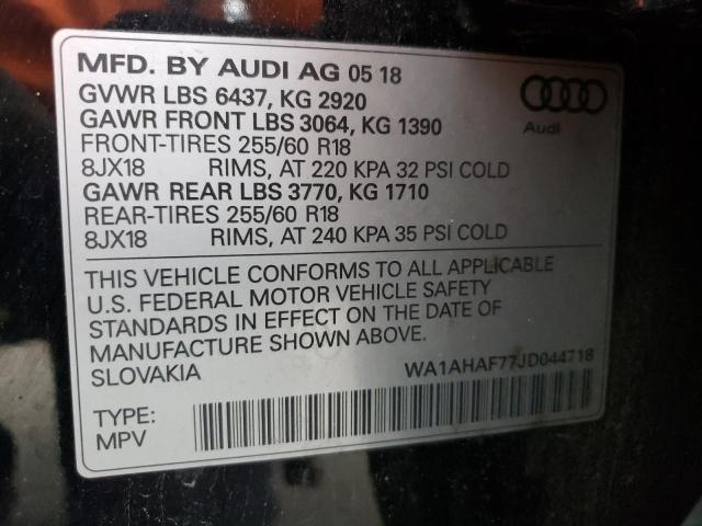 VIN WA1AHAF77JD044718 2018 Audi Q7, Premium no.13