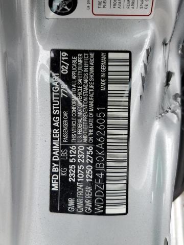WDDZF4JB0KA626051 Mercedes-Benz E 300