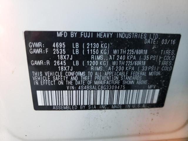 4S4BSALC8G3309475 Subaru Outback 2.5i Limited