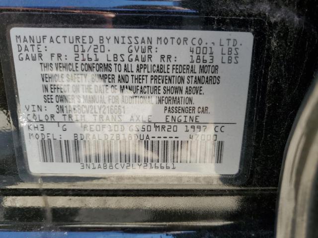 3N1AB8CV2LY216661 Nissan SENTRA SV